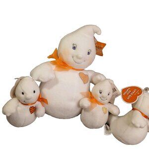 4 Hallmark Happy Ghosts Smiling Big and Little Glimmer 2 Small Little Guys TAGS